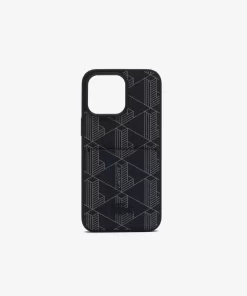 Lacoste Iphone Cases>Iphone 15 Pro Max Hulle The Blend Monogram Noir Gris H45