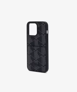 Lacoste Iphone Cases>Iphone 15 Pro Max Hulle The Blend Monogram Noir Gris H45