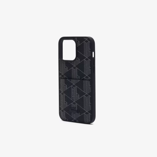 Lacoste Iphone Cases>Iphone 15 Pro Max Hulle The Blend Monogram Noir Gris H45