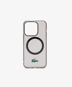 Lacoste Iphone Cases>Iphone 15 Pro-Hulle Mit Croc Aufdruck Black 000