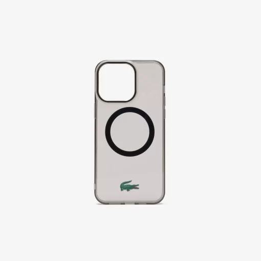 Lacoste Iphone Cases>Iphone 15 Pro-Hulle Mit Kultigem Croc Black 000