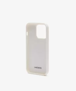 Lacoste Iphone Cases>Iphone 15 Pro-Hulle The Blend Mit Croc Aufdruck Farine Sinople F89