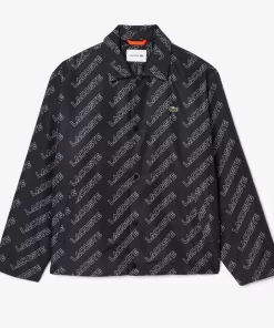 Lacoste Jacken & Mäntel>Jacke Mit Stehkragen Und Grafischem Aufdruck Schwarz 031