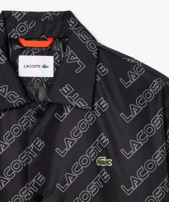 Lacoste Jacken & Mäntel>Jacke Mit Stehkragen Und Grafischem Aufdruck Schwarz 031