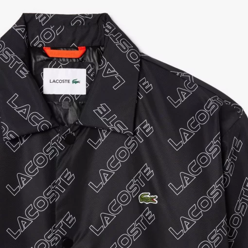 Lacoste Jacken & Mäntel>Jacke Mit Stehkragen Und Grafischem Aufdruck Schwarz 031