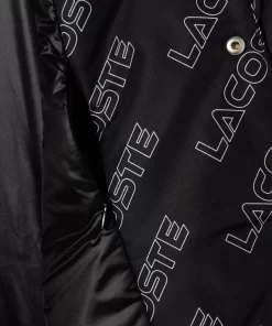 Lacoste Jacken & Mäntel>Jacke Mit Stehkragen Und Grafischem Aufdruck Schwarz 031