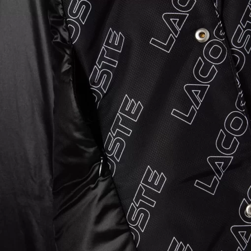 Lacoste Jacken & Mäntel>Jacke Mit Stehkragen Und Grafischem Aufdruck Schwarz 031