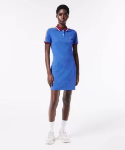 Lacoste Kleider & Röcke>Jacquard-Kleid Mit -Monogramm Blau / Burgunder Nji