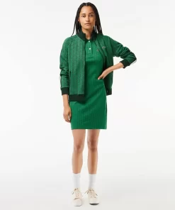 Lacoste Kleider & Röcke>Jacquard-Kleid Mit -Monogramm Grun Qij