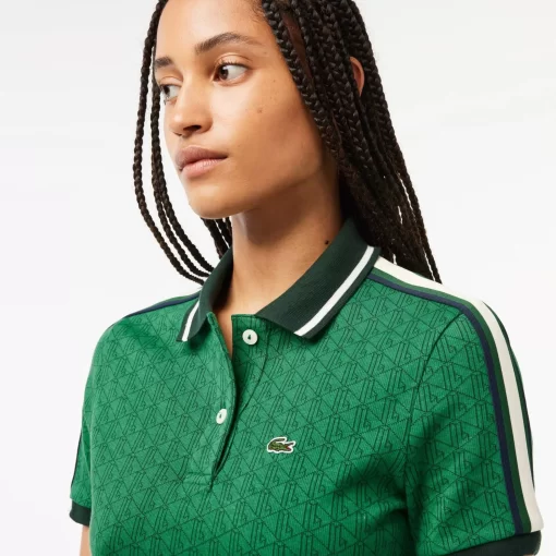 Lacoste Kleider & Röcke>Jacquard-Kleid Mit -Monogramm Grun Qij