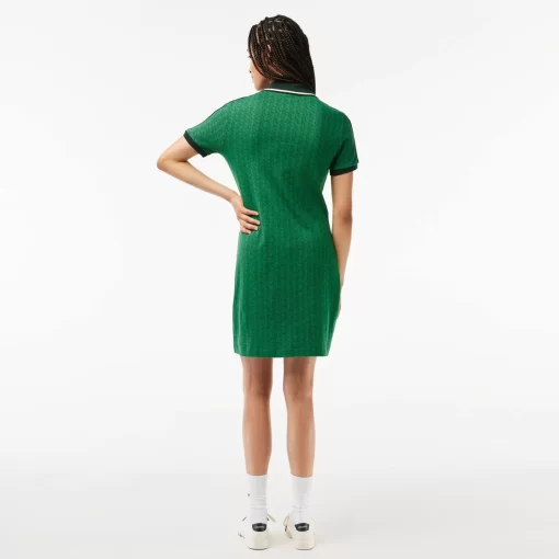 Lacoste Kleider & Röcke>Jacquard-Kleid Mit -Monogramm Grun Qij