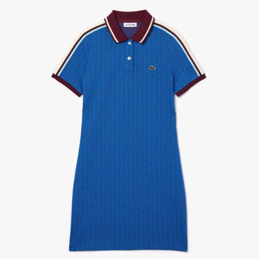 Lacoste Kleider & Röcke>Jacquard-Kleid Mit -Monogramm Blau / Burgunder Nji