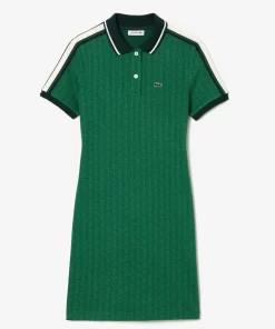 Lacoste Kleider & Röcke>Jacquard-Kleid Mit -Monogramm Grun Qij