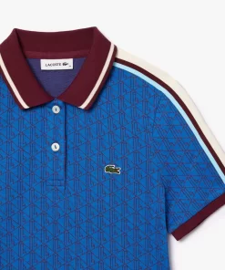 Lacoste Kleider & Röcke>Jacquard-Kleid Mit -Monogramm Blau / Burgunder Nji