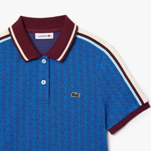 Lacoste Kleider & Röcke>Jacquard-Kleid Mit -Monogramm Blau / Burgunder Nji