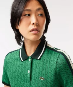 Lacoste Poloshirts>Jacquard-Poloshirt Mit -Monogramm Grun Qij