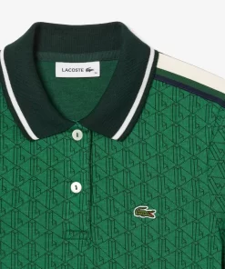 Lacoste Poloshirts>Jacquard-Poloshirt Mit -Monogramm Grun Qij