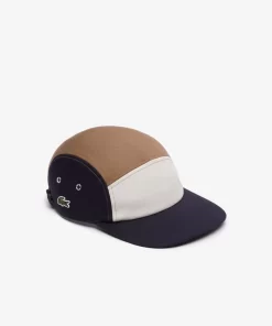 Lacoste Caps & Hüte>Jockey-Kappe Aus Baumwoll-Twill Mit Colourblock Navy Blau / Braun / Weis Rhi