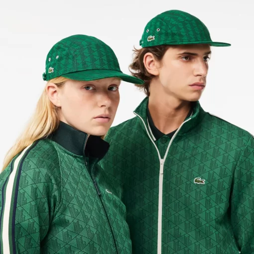 Lacoste Caps & Hüte>Jockey-Kappe Aus Twill Mit Monogramm-Aufdruck Grun Qij