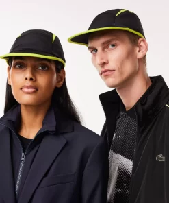 Lacoste Caps & Hüte>Jockey-Kappe Mit Kontrast-Einsatzen Schwarz / Gelb Iz8