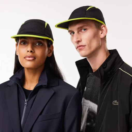 Lacoste Caps & Hüte>Jockey-Kappe Mit Kontrast-Einsatzen Schwarz / Gelb Iz8