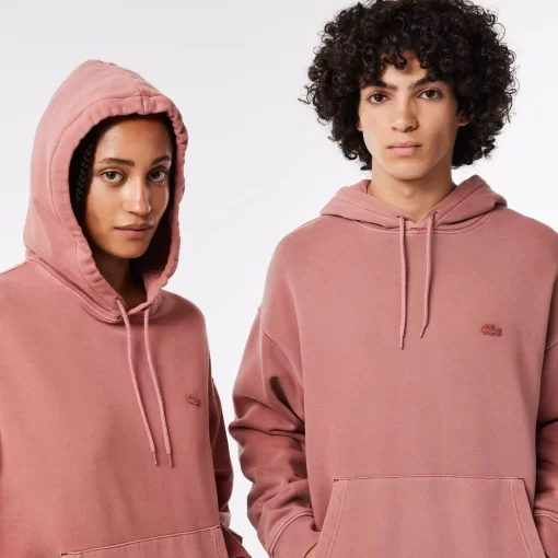 Lacoste Sweatshirts>Jogger Hoodie Aus Baumwollfleece Rosa Rzi