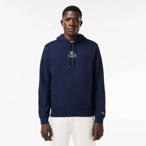 Lacoste Sweatshirts>Jogger Hoodie Mit -Aufdruck Navy Blau 166