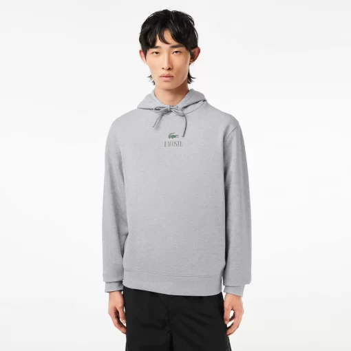 Lacoste Sweatshirts>Jogger Hoodie Mit -Aufdruck Heidekraut Grau Cca