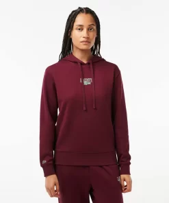 Lacoste Sweatshirts>Jogger Hoodie Mit -Aufdruck Burgunder Yup