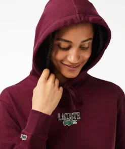 Lacoste Sweatshirts>Jogger Hoodie Mit -Aufdruck Burgunder Yup