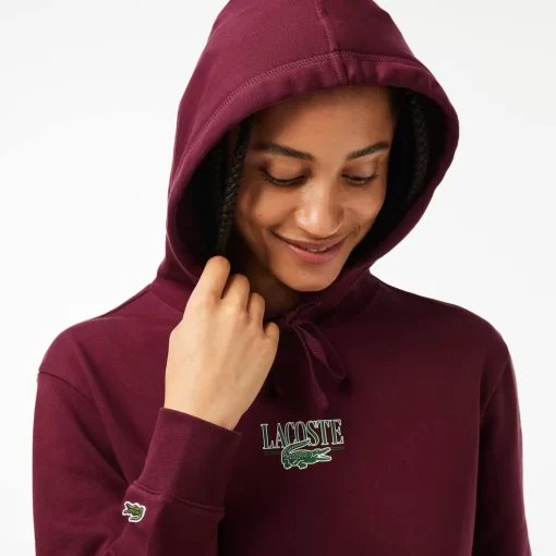 Lacoste Sweatshirts>Jogger Hoodie Mit -Aufdruck Burgunder Yup