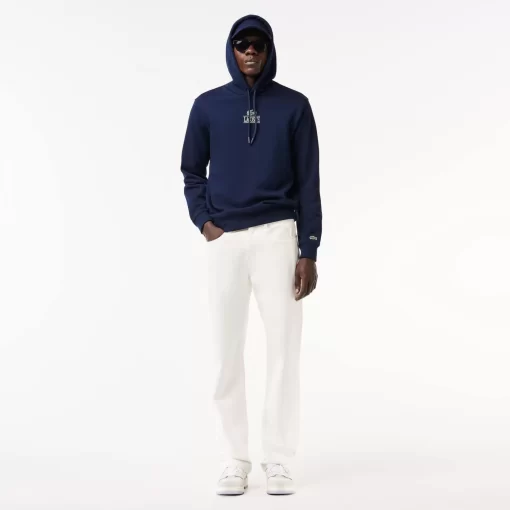 Lacoste Sweatshirts>Jogger Hoodie Mit -Aufdruck Navy Blau 166