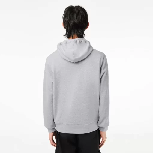 Lacoste Sweatshirts>Jogger Hoodie Mit -Aufdruck Heidekraut Grau Cca