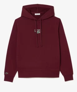 Lacoste Sweatshirts>Jogger Hoodie Mit -Aufdruck Burgunder Yup