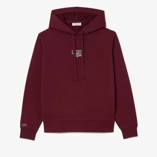 Lacoste Sweatshirts>Jogger Hoodie Mit -Aufdruck Burgunder Yup