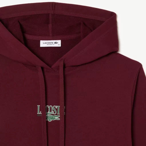 Lacoste Sweatshirts>Jogger Hoodie Mit -Aufdruck Burgunder Yup