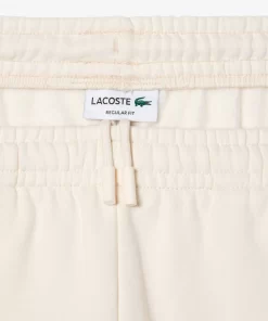 Lacoste Hosen & Shorts>Jogger Shorts Aus Aufgerautem Fleece Mit Colourblock Weis / Braun / Navy Blau Ri2