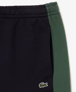 Lacoste Hosen & Shorts>Jogger Shorts Aus Ungerautem Fleece Mit Colourblock Navy Blau / Dunkelgrun Mi7