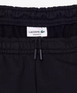 Lacoste Hosen & Shorts>Jogger Shorts Aus Ungerautem Fleece Mit Colourblock Navy Blau / Dunkelgrun Mi7