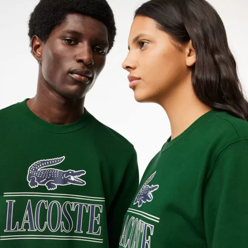 Lacoste Sweatshirts>Jogger Sweatshirt Aus Baumwoll-Fleece Mit Logo Grun 132