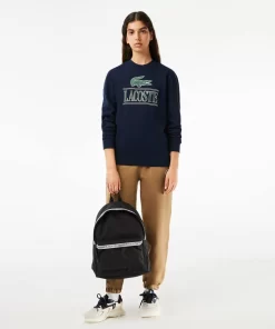 Lacoste Sweatshirts>Jogger Sweatshirt Aus Baumwoll-Fleece Mit Logo Navy Blau 166