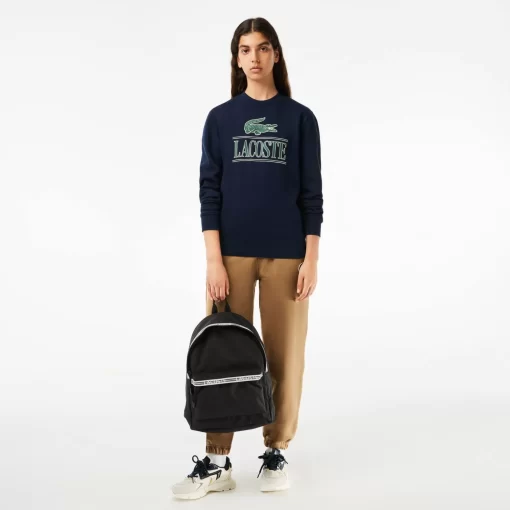 Lacoste Sweatshirts>Jogger Sweatshirt Aus Baumwoll-Fleece Mit Logo Navy Blau 166