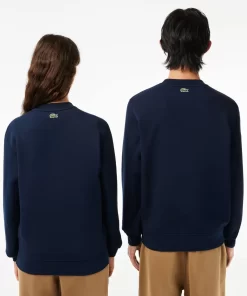 Lacoste Sweatshirts>Jogger Sweatshirt Aus Baumwoll-Fleece Mit Logo Navy Blau 166