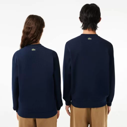 Lacoste Sweatshirts>Jogger Sweatshirt Aus Baumwoll-Fleece Mit Logo Navy Blau 166