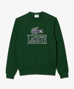 Lacoste Sweatshirts>Jogger Sweatshirt Aus Baumwoll-Fleece Mit Logo Grun 132