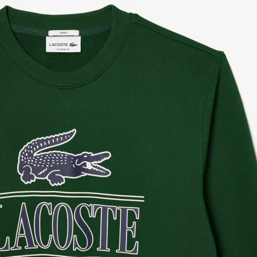 Lacoste Sweatshirts>Jogger Sweatshirt Aus Baumwoll-Fleece Mit Logo Grun 132