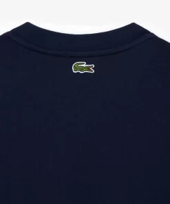 Lacoste Sweatshirts>Jogger Sweatshirt Aus Baumwoll-Fleece Mit Logo Navy Blau 166