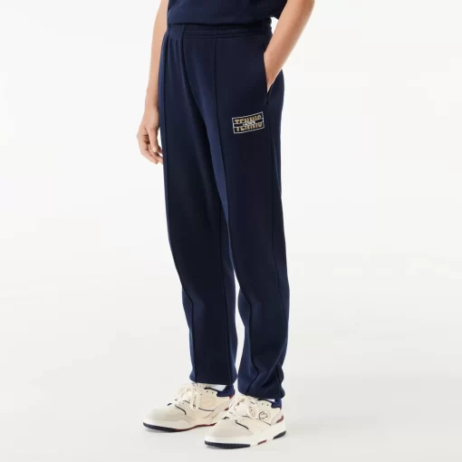 Lacoste Hosen & Shorts>Jogger Trainingshosen Aus Baumwolle Mit Tennis-Print Navy Blau 166