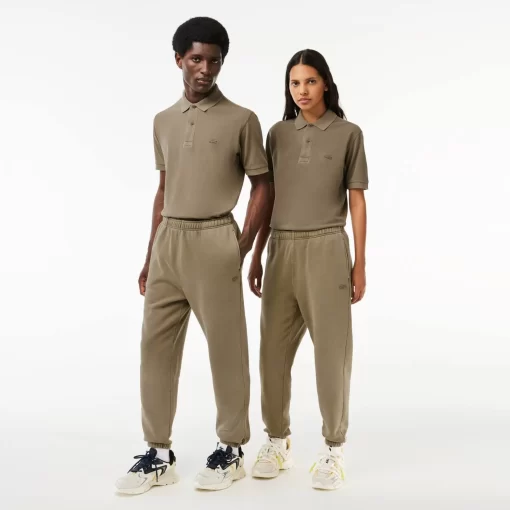 Lacoste Hosen & Shorts>Jogger Trainingshosen Aus Baumwollfleece Khaki Grun S3I