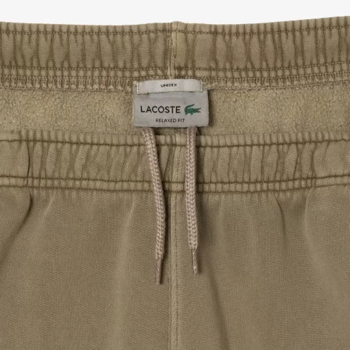 Lacoste Hosen & Shorts>Jogger Trainingshosen Aus Baumwollfleece Khaki Grun S3I